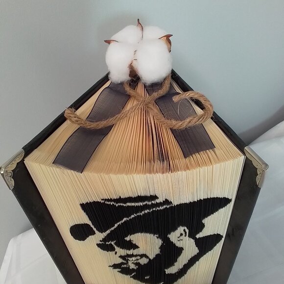 Yellowstone Rip Book Sculpture Upcycle - Picture 3 of 5